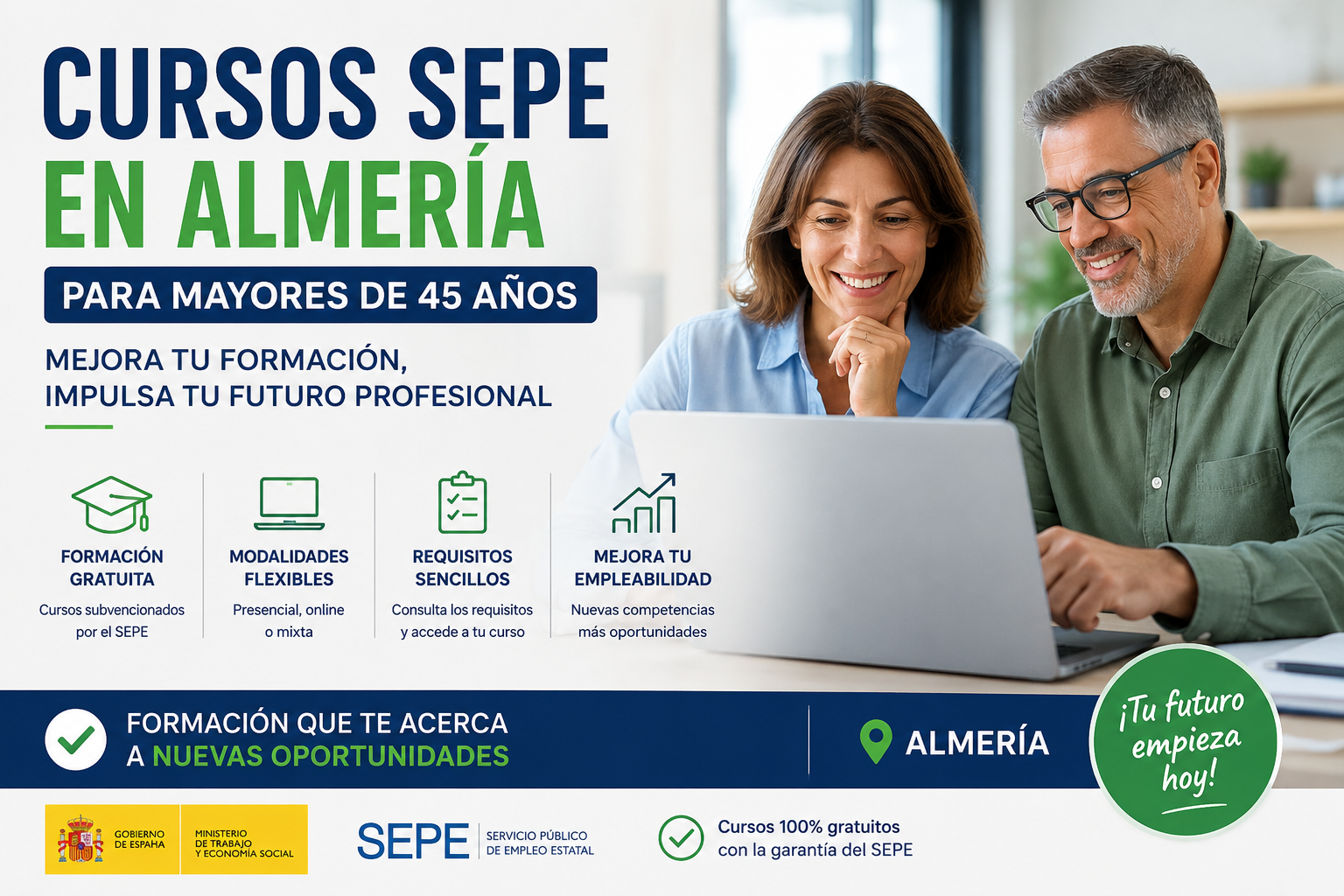 cursos sepe almeria para mayores de 45